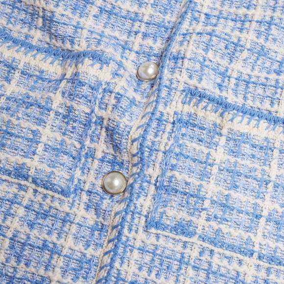 NWT Mango Pocket Tweed Dress Size 2 - Picture 3 of 4